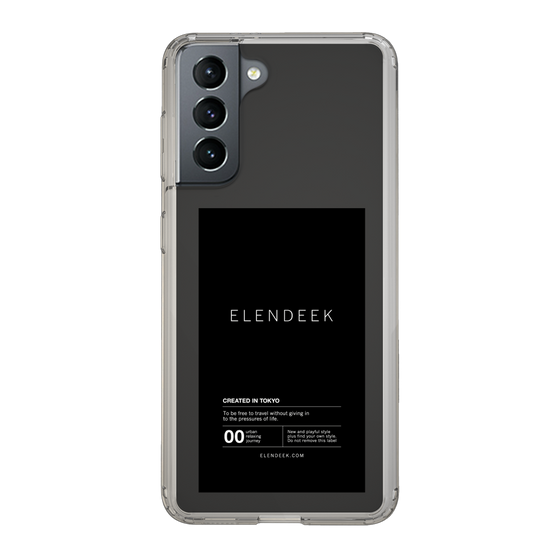 Slim Protection Case［ ELENDEEK - Logo Sticker - Black ］