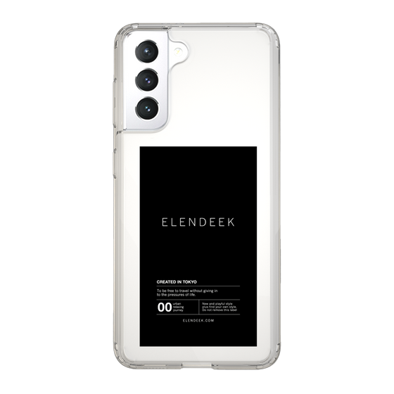 Slim Protection Case［ ELENDEEK - Logo Sticker - Black ］