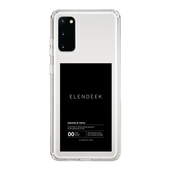 Slim Protection Case［ ELENDEEK - Logo Sticker - Black ］