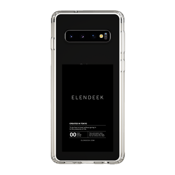 Slim Protection Case［ ELENDEEK - Logo Sticker - Black ］