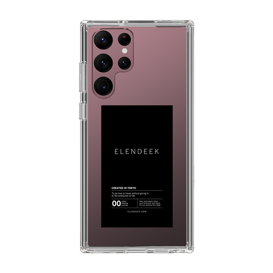 Slim Protection Case［ ELENDEEK - Logo Sticker - Black ］