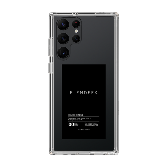 Slim Protection Case［ ELENDEEK - Logo Sticker - Black ］