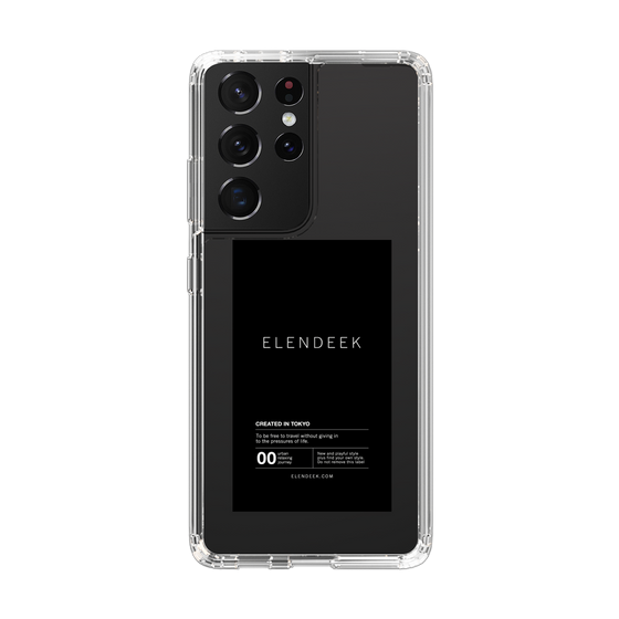 Slim Protection Case［ ELENDEEK - Logo Sticker - Black ］