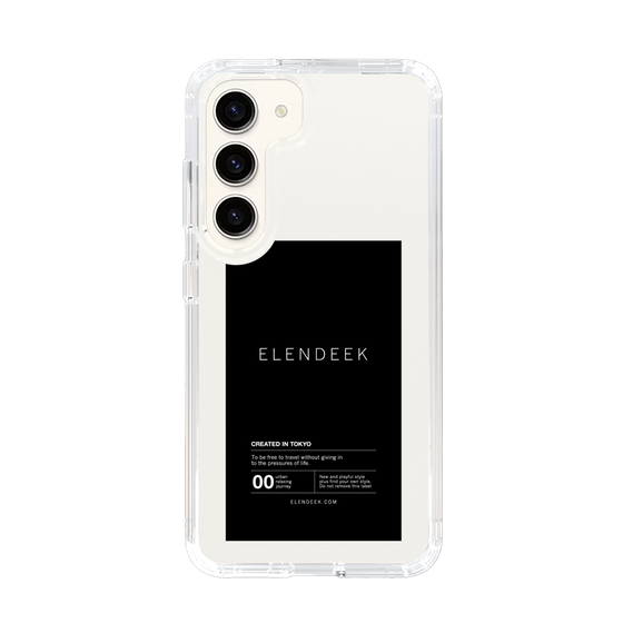 Slim Protection Case［ ELENDEEK - Logo Sticker - Black ］