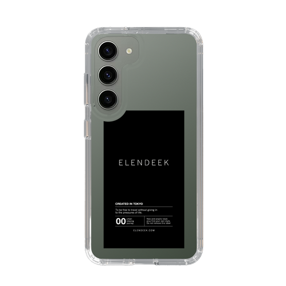 Slim Protection Case［ ELENDEEK - Logo Sticker - Black ］
