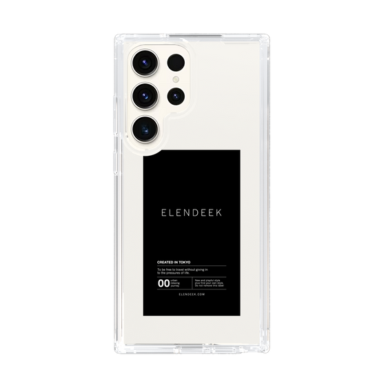 Slim Protection Case［ ELENDEEK - Logo Sticker - Black ］