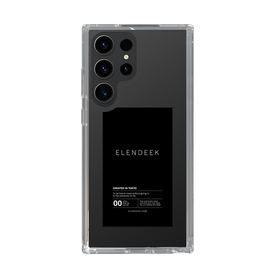 Slim Protection Case［ ELENDEEK - Logo Sticker - Black ］