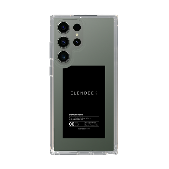 Slim Protection Case［ ELENDEEK - Logo Sticker - Black ］