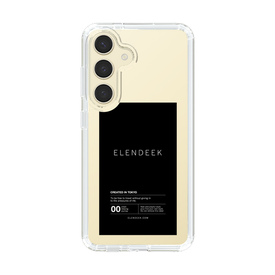 Slim Protection Case［ ELENDEEK - Logo Sticker - Black ］
