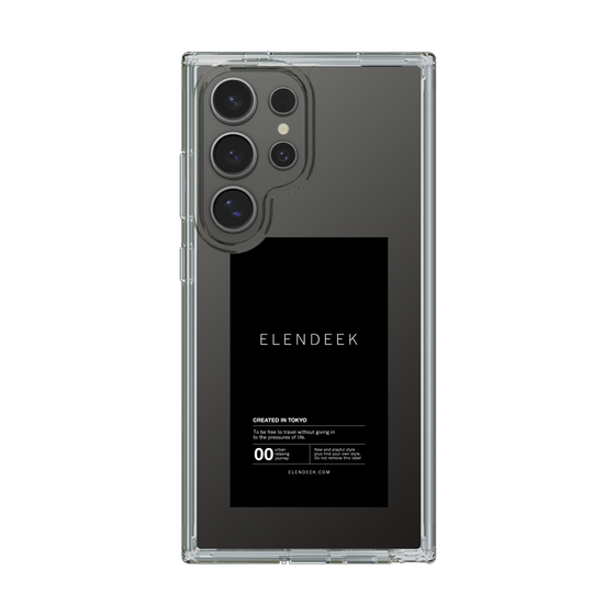 Slim Protection Case［ ELENDEEK - Logo Sticker - Black ］