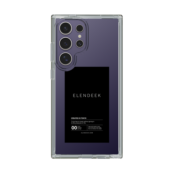Slim Protection Case［ ELENDEEK - Logo Sticker - Black ］