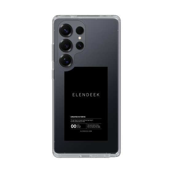 Slim Protection Case［ ELENDEEK - Logo Sticker - Black ］