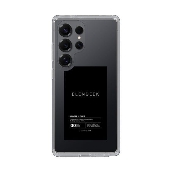 Slim Protection Case［ ELENDEEK - Logo Sticker - Black ］