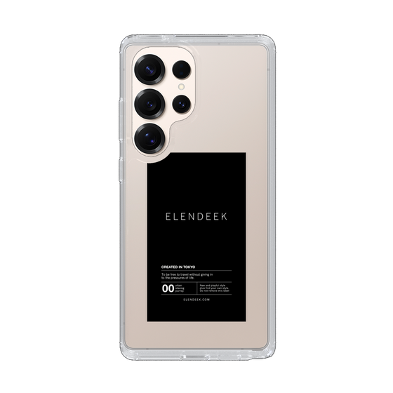Slim Protection Case［ ELENDEEK - Logo Sticker - Black ］