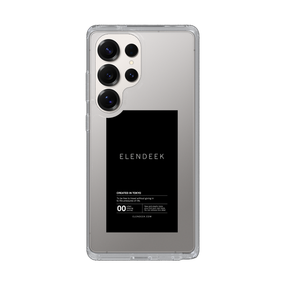 Slim Protection Case［ ELENDEEK - Logo Sticker - Black ］