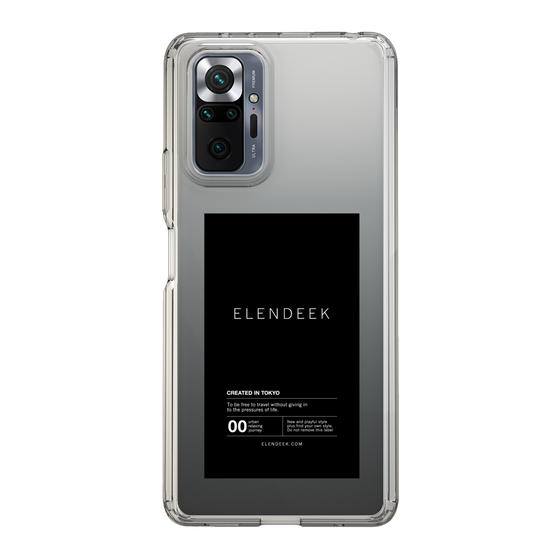 Slim Protection Case［ ELENDEEK - Logo Sticker - Black ］