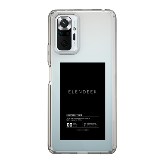 Slim Protection Case［ ELENDEEK - Logo Sticker - Black ］
