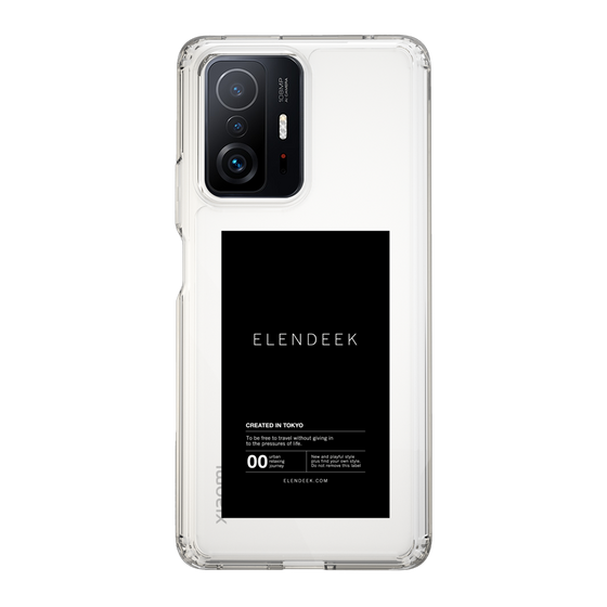 Slim Protection Case［ ELENDEEK - Logo Sticker - Black ］