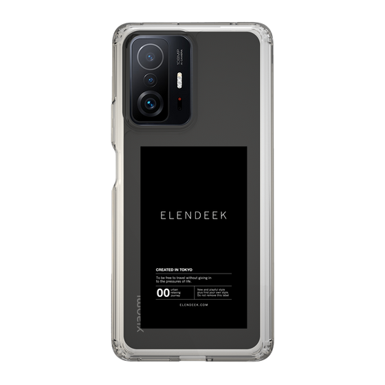 Slim Protection Case［ ELENDEEK - Logo Sticker - Black ］