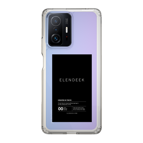 Slim Protection Case［ ELENDEEK - Logo Sticker - Black ］