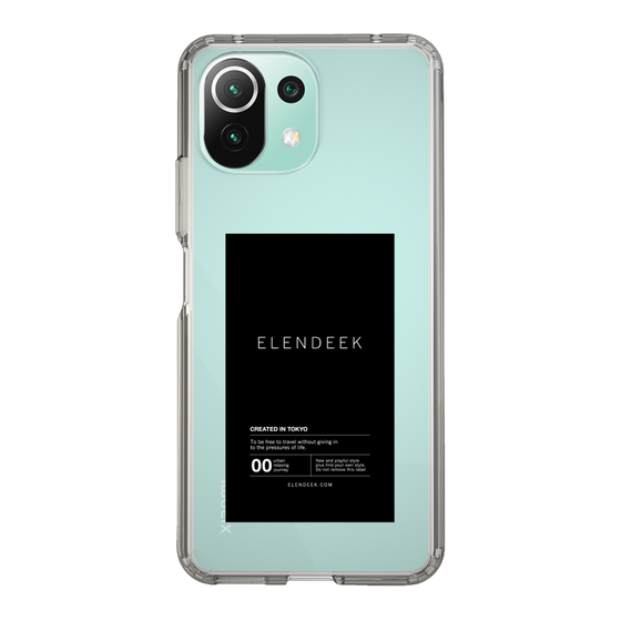 Slim Protection Case［ ELENDEEK - Logo Sticker - Black ］