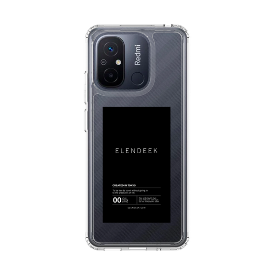 Slim Protection Case［ ELENDEEK - Logo Sticker - Black ］