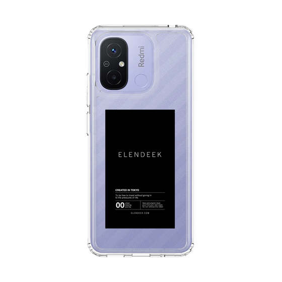 Slim Protection Case［ ELENDEEK - Logo Sticker - Black ］