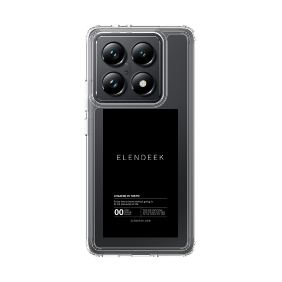 Slim Protection Case［ ELENDEEK - Logo Sticker - Black ］