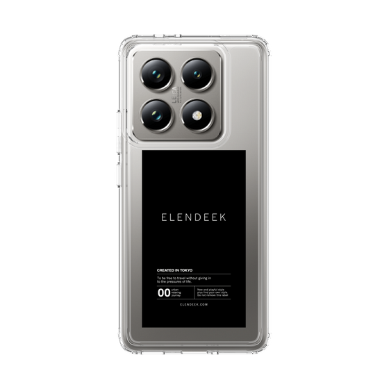 Slim Protection Case［ ELENDEEK - Logo Sticker - Black ］