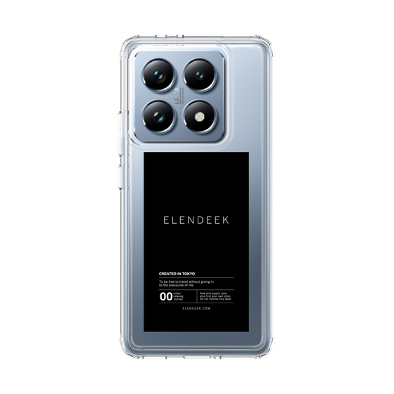 Slim Protection Case［ ELENDEEK - Logo Sticker - Black ］