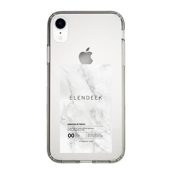 Slim Protection Case［ ELENDEEK - Logo Sticker - Marble ］