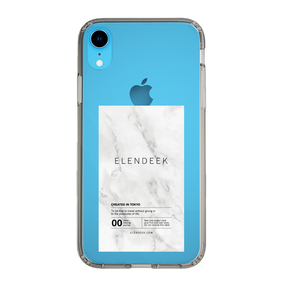 Slim Protection Case［ ELENDEEK - Logo Sticker - Marble ］