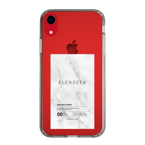Slim Protection Case［ ELENDEEK - Logo Sticker - Marble ］
