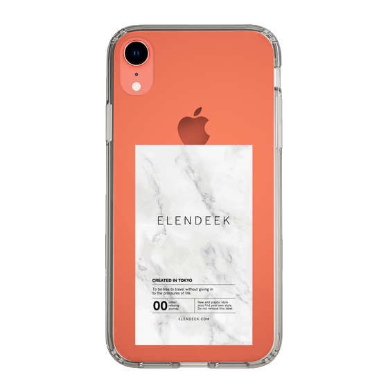 Slim Protection Case［ ELENDEEK - Logo Sticker - Marble ］