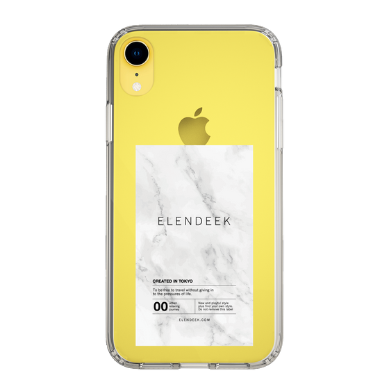 Slim Protection Case［ ELENDEEK - Logo Sticker - Marble ］