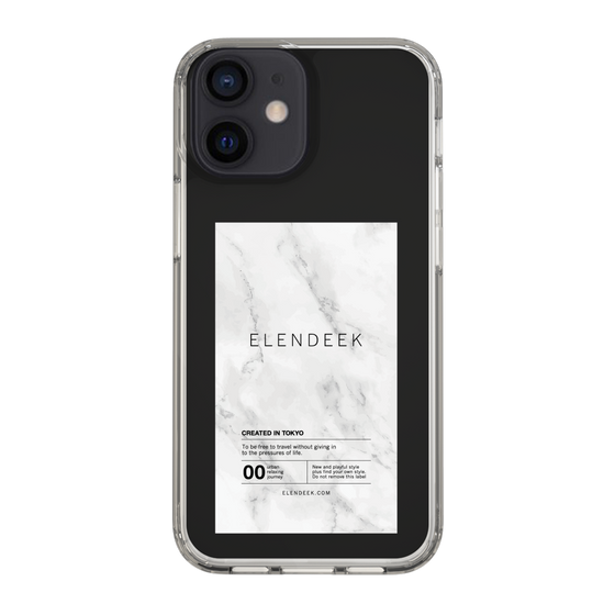 Slim Protection Case［ ELENDEEK - Logo Sticker - Marble ］