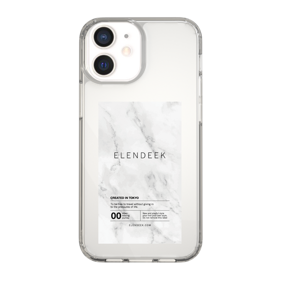 Slim Protection Case［ ELENDEEK - Logo Sticker - Marble ］