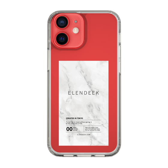 Slim Protection Case［ ELENDEEK - Logo Sticker - Marble ］