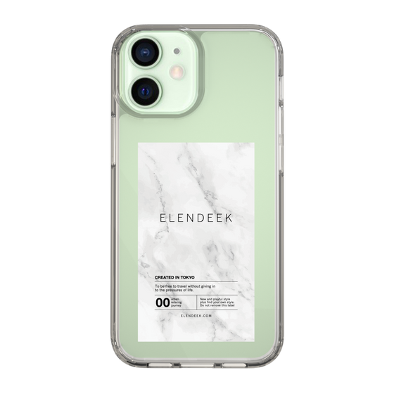 Slim Protection Case［ ELENDEEK - Logo Sticker - Marble ］