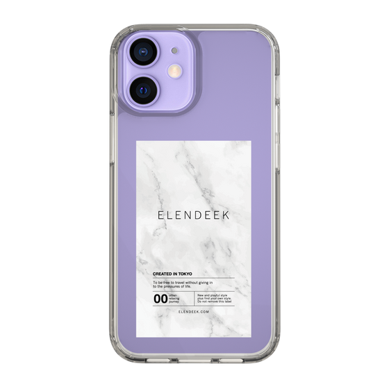 Slim Protection Case［ ELENDEEK - Logo Sticker - Marble ］