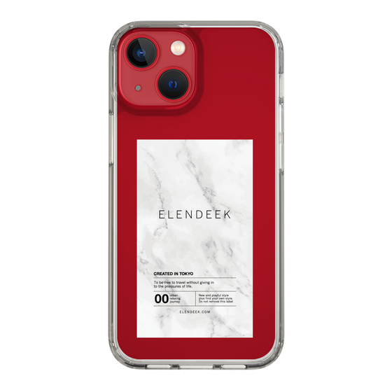 Slim Protection Case［ ELENDEEK - Logo Sticker - Marble ］