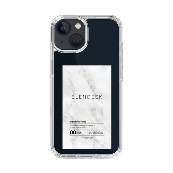 Slim Protection Case［ ELENDEEK - Logo Sticker - Marble ］