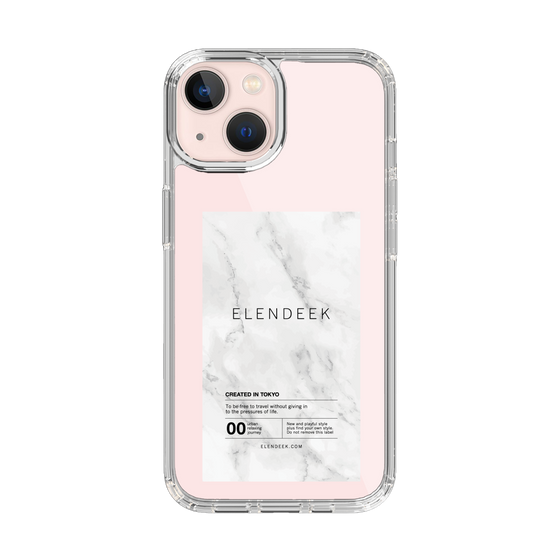 Slim Protection Case［ ELENDEEK - Logo Sticker - Marble ］