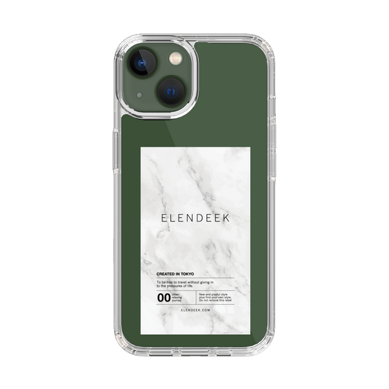 Slim Protection Case［ ELENDEEK - Logo Sticker - Marble ］