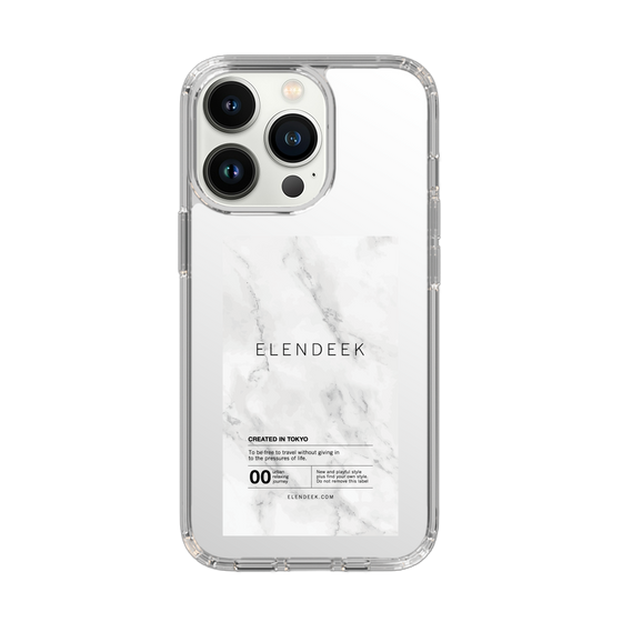 Slim Protection Case［ ELENDEEK - Logo Sticker - Marble ］