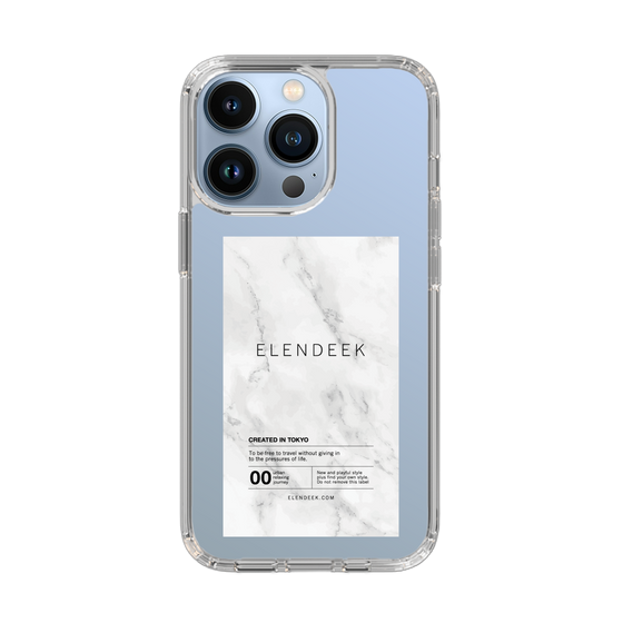 Slim Protection Case［ ELENDEEK - Logo Sticker - Marble ］