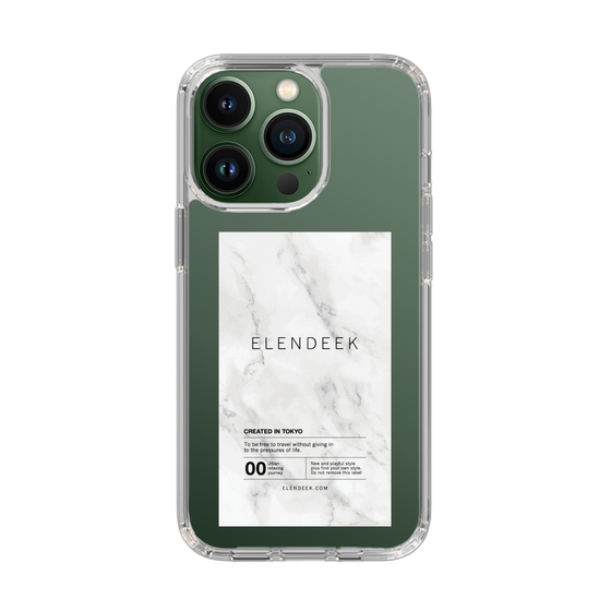 Slim Protection Case［ ELENDEEK - Logo Sticker - Marble ］