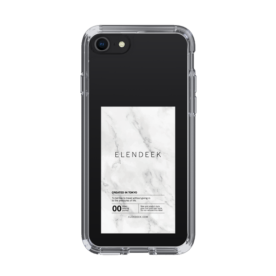 Slim Protection Case［ ELENDEEK - Logo Sticker - Marble ］