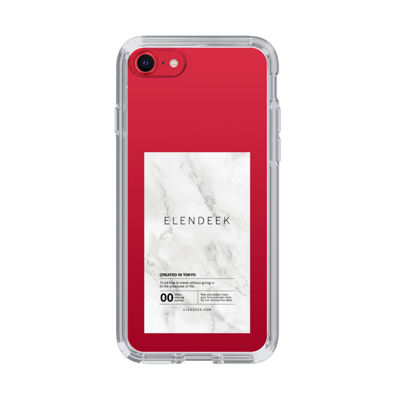 Slim Protection Case［ ELENDEEK - Logo Sticker - Marble ］