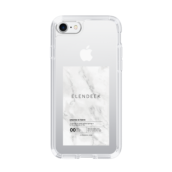 Slim Protection Case［ ELENDEEK - Logo Sticker - Marble ］